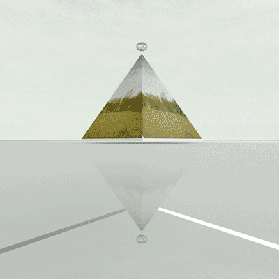 金字塔 抽象线条