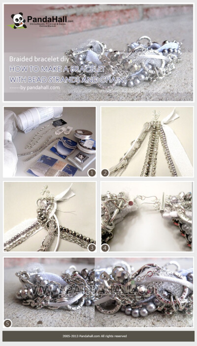 Follow this bracelet diy idea to learn how to make a bracelet super easy as gifts for your friends and family. With several strips of chains and bead strands, you can do the unique chunky bracelet.