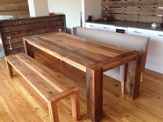 Reclaimed Oak Beams- Dining Table &amp;quot;The Corner Spot&amp;quot;