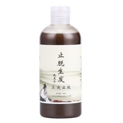 德生源中药防脱发生发育发固发止脱 强根密发洗发水300ml