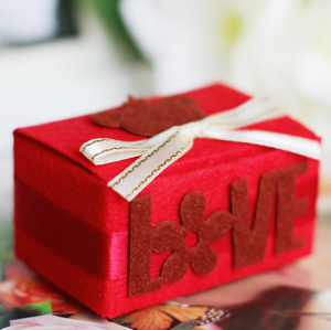 欢子喜铺 结婚用品包装盒欧式创意无纺布方形喜糖盒 特价 成品