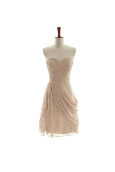 Lovely sweetheart chiffon bridesmaid gown