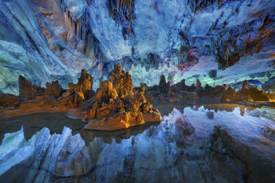 Reed Flute Cave（芦笛岩洞）中国