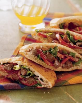 Ranch Beef Pitas Recipe