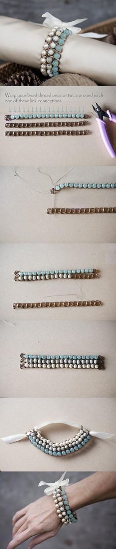 DIY Bracelet Chain and Beads DIY Bracelet Chain and Beads