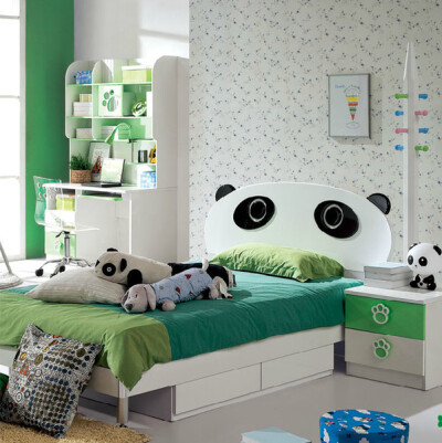 儿童床 小熊猫家具