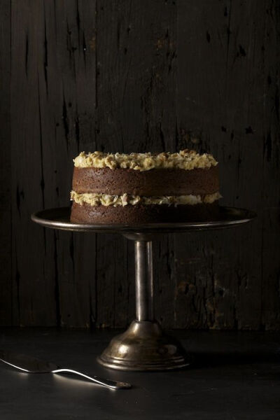 German Chocolate Cake from the 'winter' section of the Beekman 1802 Heirloom Dessert Cookbook http://shop.beekman1802.com/collections/cookbooks/products/copy-of-the-beekman-1802-heirloom-dessert-cookb…