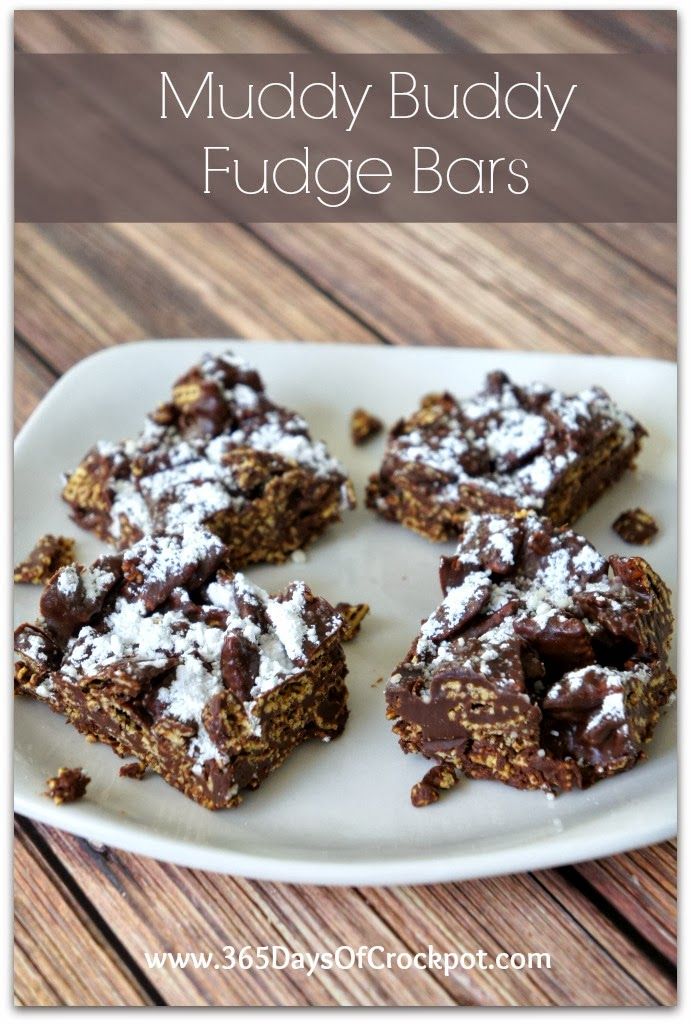 Recipe for Muddy Buddy Fudge Bars...no more dry pieces of cereal in your muddy buddies. Every piece is coated with chocolate goodness! #dessert #ad #smartcookies