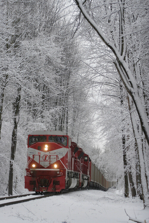 雪火车，印第安纳州 Terre Haute