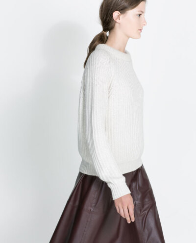 Image 3 of RIBBED SWEATER from Zara