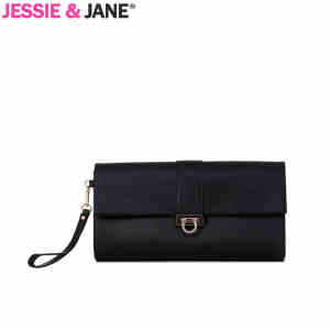 杰西简JessieJane帅气经典牛皮手包新品女式女包手拿包女式包