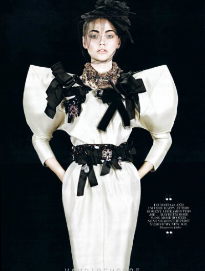 Sasha Pivovarova for Interview Magazine February 2009