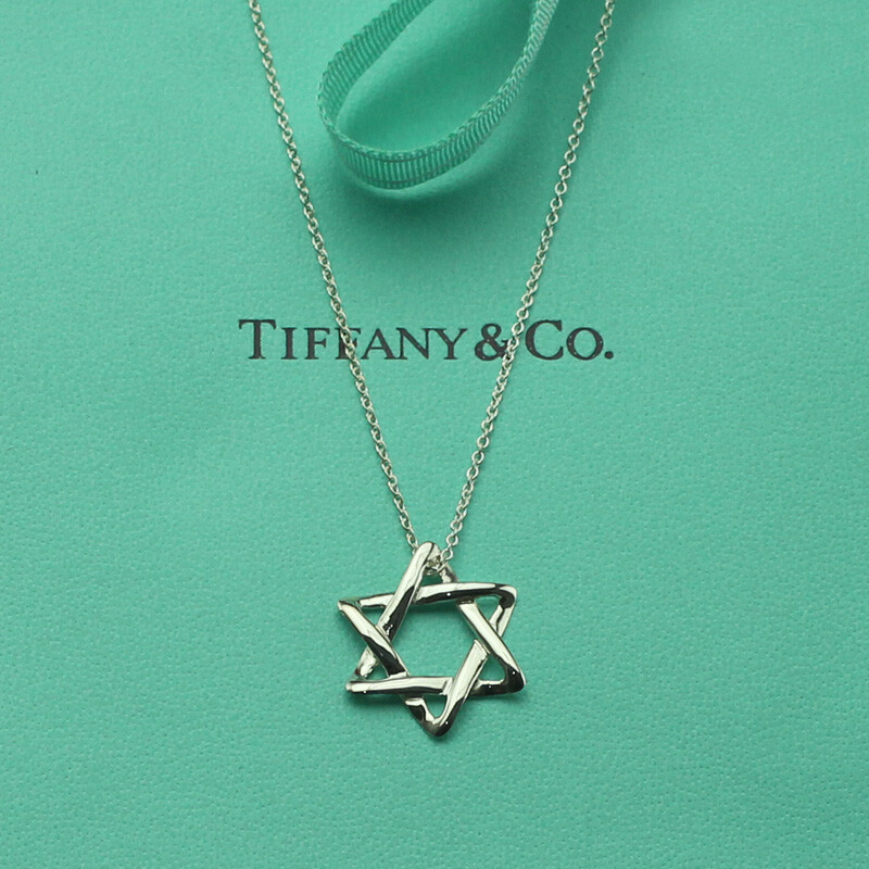 香港代购Tiffany正品六芒星吊饰项链刘亦菲同款925纯银系列蒂芙尼