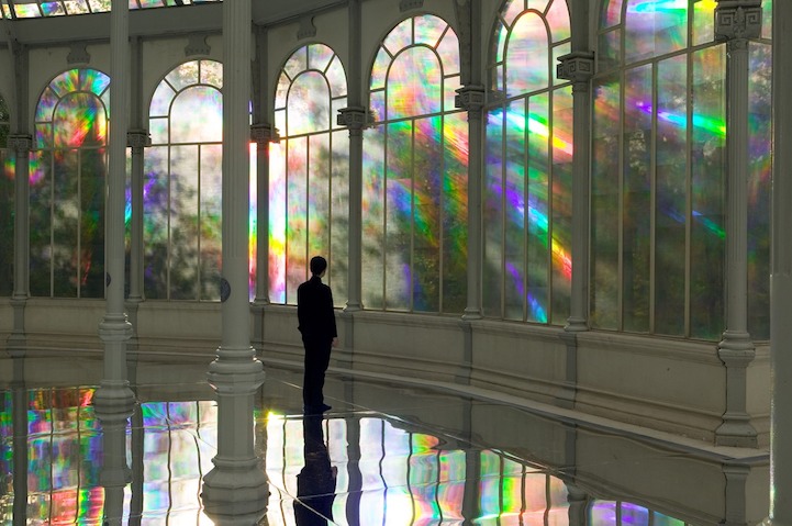 Rainbow Spectrums Mirrored Throughout Palacio de Cristal