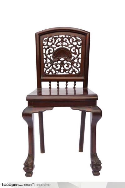 中国风古典明代家俱原木椅子高清图片
