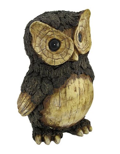 Wood carved owl - on eBay