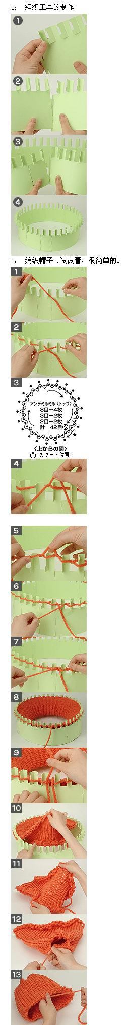 同样方法也能织围巾吧