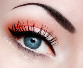 Orange eyeshadow #vibrant #eyeshadow #bold #eye #makeup #eyes