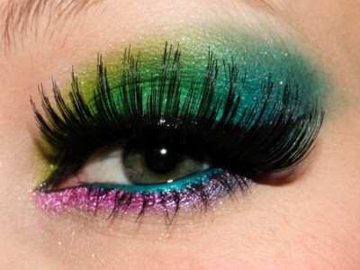 Bright eye makeup #vibrant #smokey #bold #eye #makeup #eyes #bright