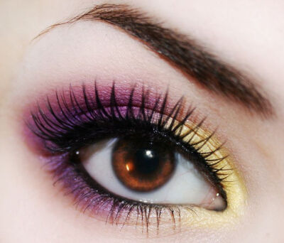 Gold and purple eye makeup #vibrant #smokey #bold #eye #makeup #eyes