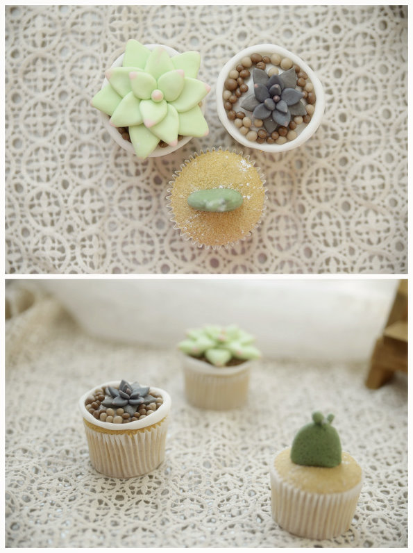 #cupcake##翻糖蛋糕# ----盆栽系列