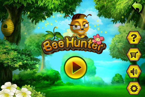 Bee Hunter 手机UI界面 游戏界面设计