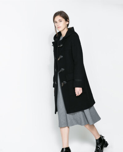 Image 3 of STUDIO DUFFLE COAT from Zara