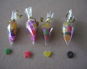 Dolls House Miniature Sweet Cones. Style 4 - Handmade