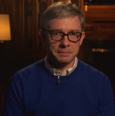 #Martin Freeman# 被马丁桑开了光，今年一定会行大运~！ gif via@MartinFreeman日常