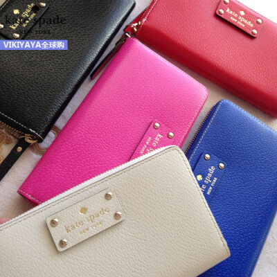 【冲冠】美国代购现货Kate Spade neda 牛皮钱包手拿包WLRU1153