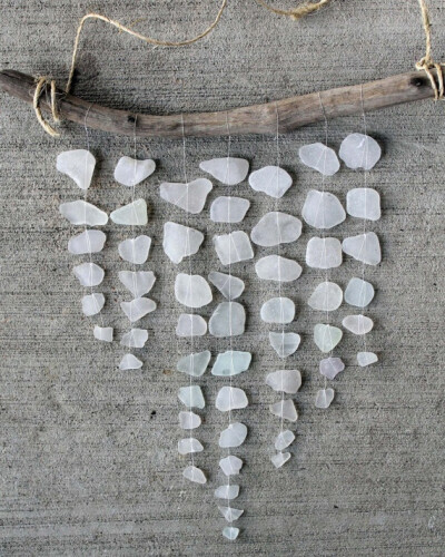 sea glass driftwood chimes