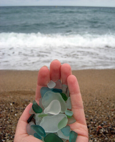 Sea glass.