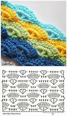 Crochet pattern with chart
