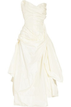 Vivienne Westwood Gold Label ivory Feather gown