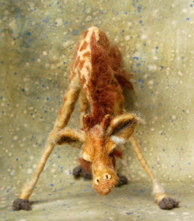 Awwww... Needle Felted Giraffe