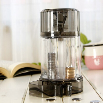  智能分币储钱罐自动识别硬币 透明水桶存钱罐