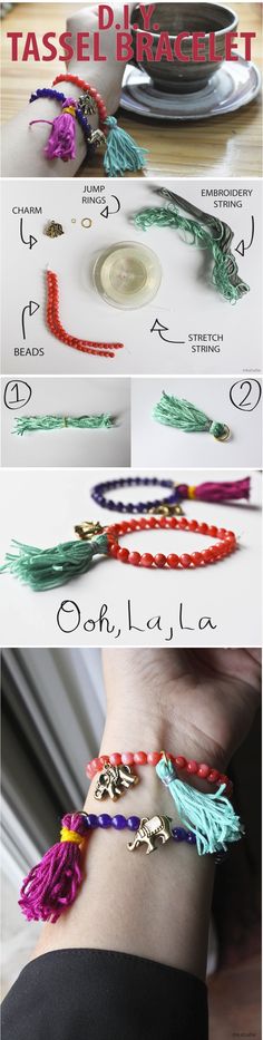 DIY Tassel bracelet
