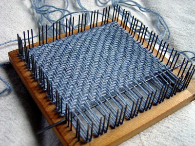Herringbone weave on Weave-It loom