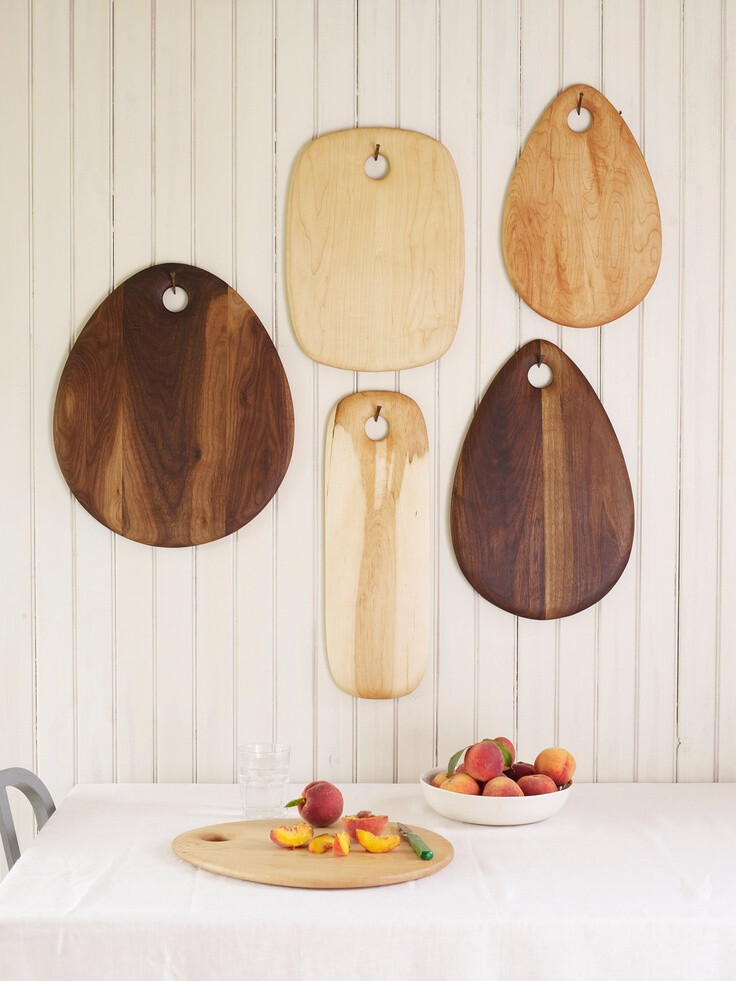 SOLID WALNUT WOOD Cutting Board - Large Teardrop. $99.00, via Etsy.