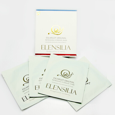 韩国 ELENSILIA 蜗牛精华水凝胶面膜美白保湿补水蜗牛面膜4片包邮