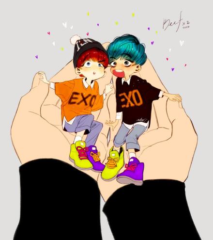 【fanart】最近流行的寵在手心(づ_ど)各種萌cry啊cr:SUHOrang2&amp;amp;nemu&amp;amp;meltedicecubes&amp;amp;MUNJI12&amp;amp;exossium&amp;amp;SSAM