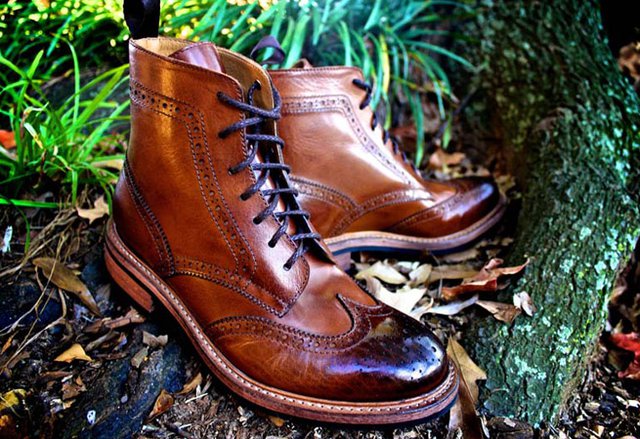 Strivers Row &amp;amp; Co. Wing Tip Brogue and Cap Toe Boot