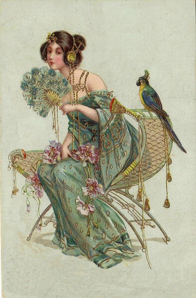 1903 Art Nouveau postcard