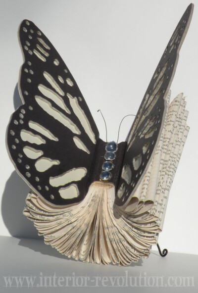 Blinging Butterfly Book Art