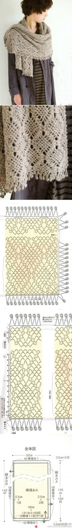 Free scarf pattern - nice fall crochet!