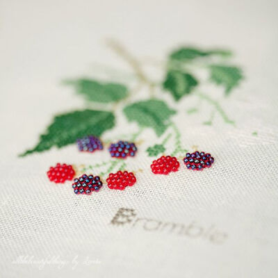 embroidering with beads