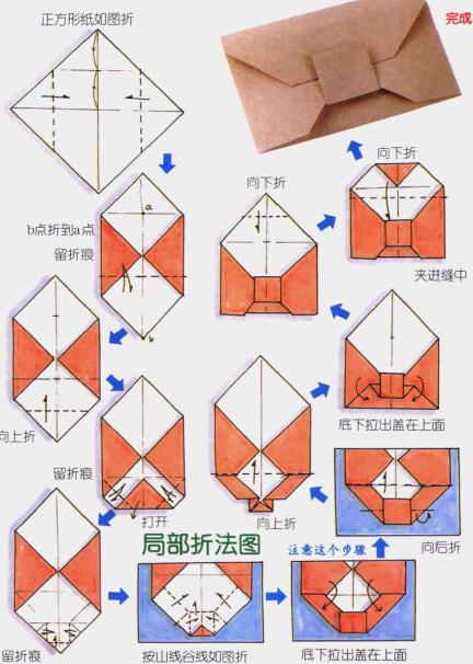 蝴蝶结装饰下的信封教程