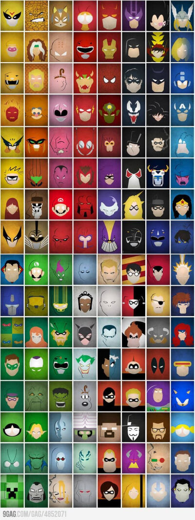 Minimalistic Super Heroes