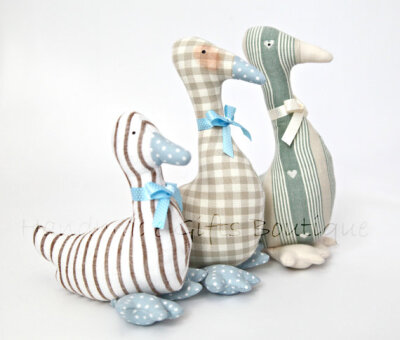 Goose, soft, fabric Toy, Easter