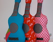 Cushion guitar Rainbow for music lovers